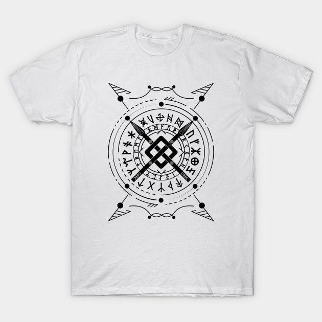 Gungnir - The Spear of Odin | Norse Pagan Symbol T-Shirt by CelestialStudio